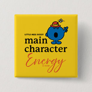 Little Miss Bossy Hauptfigur Energie Button