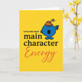 Little Miss Bossy Hauptfigur Energie Karte (Gelbe Blume)