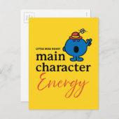 Little Miss Bossy Hauptfigur Energie Postkarte (Vorne/Hinten)