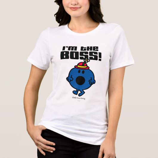 Little Miss Bossy | Ich bin der Boss Tri-Blend Shirt (Vorderseite)