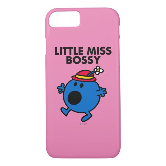 Little Miss Bossy | Schwarze Schrift Case-Mate iPhone Hülle (Rückseite)
