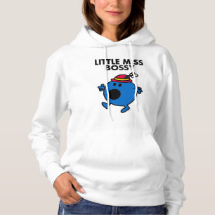 Little Miss Bossy Schwarze Schrift Hoodie