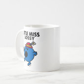 Little Miss Bossy | Schwarze Schrift Kaffeetasse (Vorderseite Links)