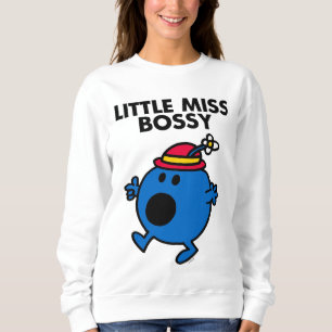Little Miss Bossy Schwarze Schrift Sweatshirt