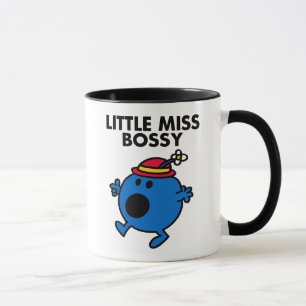 Little Miss Bossy   Schwarze Schrift Tasse