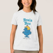 Little Miss Brainy | Brain Box Tri-Blend Shirt (Vorderseite)