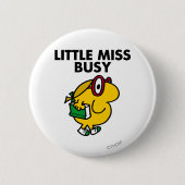 Little Miss Busy | Reading Time Button (Vorderseite)