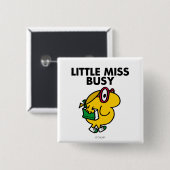 Little Miss Busy | Reading Time Button (Vorne & Hinten)