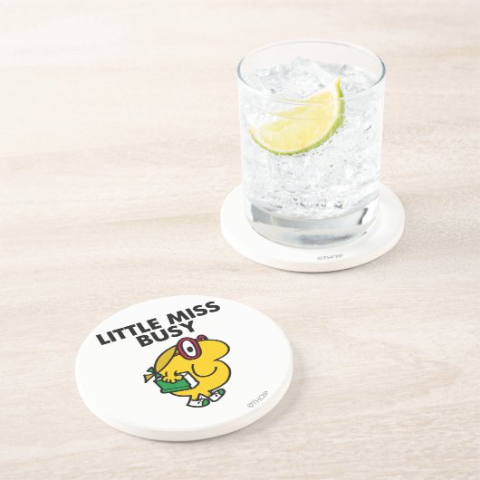 Little Miss Busy | Reading Time Getränkeuntersetzer (Seite)