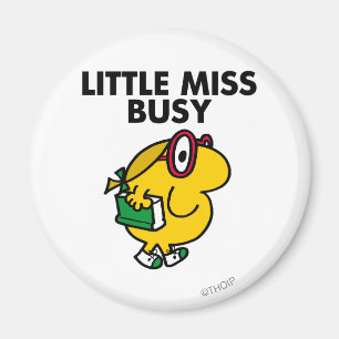Little Miss Busy   Reading Time Magnet