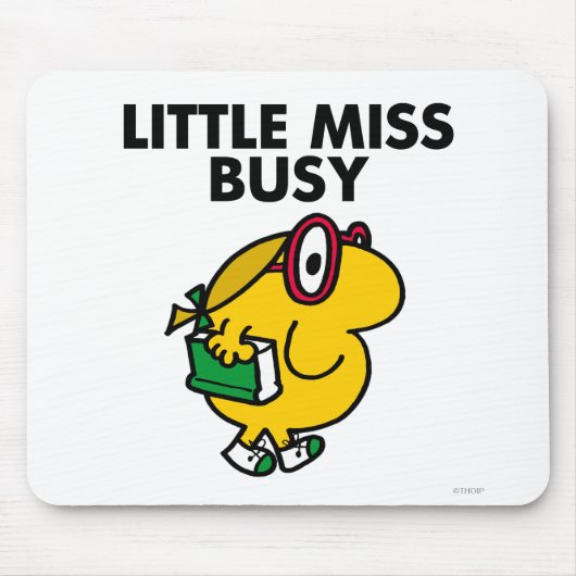 Little Miss Busy | Reading Time Mousepad (Vorne)