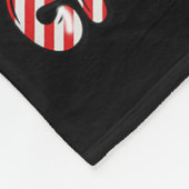 Little Miss Candy Cane Christmas Messy Bun Toddler Fleecedecke (Ecke)