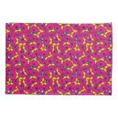 Little Miss Chatterbox | Hellrosa Muster Kissenbezug (Rückseite-Links)