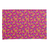 Little Miss Chatterbox | Hellrosa Muster Kissenbezug (Vorderseite-Rechts)