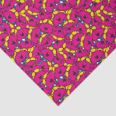 Little Miss Chatterbox | Hellrosa Muster Seidenpapier (Ausschnitt)