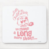 Little Miss Chatterbox | Lange Story Kurz Mousepad (Vorne)