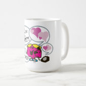 Little Miss Chatterbox | Valentine Kaffeetasse (VorderseiteRechts)