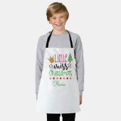 Little Miss Christmas Girls Name Schürze (Getragen)