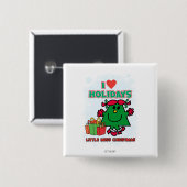 Little Miss Christmas | I Liebe Urlaub Button (Vorne & Hinten)