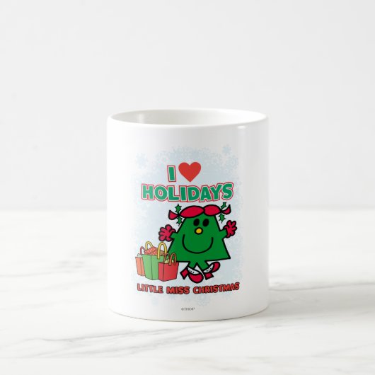 Little Miss Christmas | I Liebe Urlaub Kaffeetasse (Mittel)