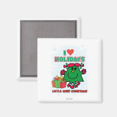 Little Miss Christmas | I Liebe Urlaub Magnet (Vorderseite/Rückseite)