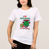 Little Miss Christmas | I Liebe Urlaub Tri-Blend Shirt (Vorderseite)
