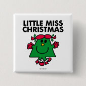 Little Miss Christmas Lächeln Button (Vorderseite)