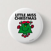 Little Miss Christmas Lächeln Button (Vorderseite)