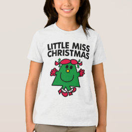 Little Miss Christmas Lächeln Tri-Blend Shirt