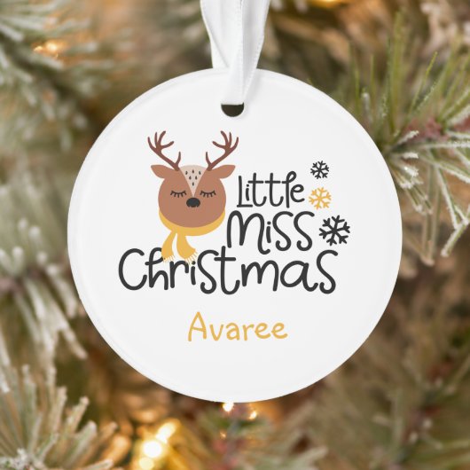 Little Miss Christmas Ornament (Baum)