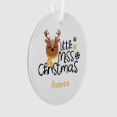 Little Miss Christmas Ornament (Vorderseite)