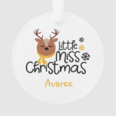 Little Miss Christmas Ornament (Rückseite)