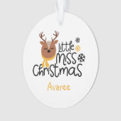 Little Miss Christmas Ornament (Vorderseite)