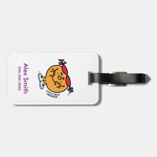 Little Miss Classic Muster Gepäckanhänger (Rückseite horizontal)