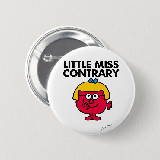 Little Miss Contrary Button (Vorne & Hinten)