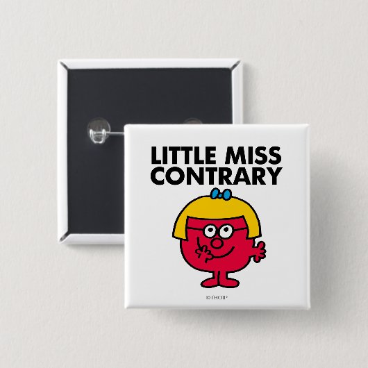 Little Miss Contrary Button (Vorne & Hinten)