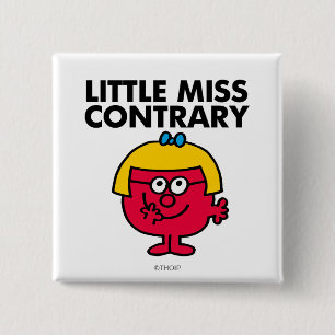 Little Miss Contrary Button