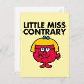Little Miss Contrary Postkarte (Vorne/Hinten)