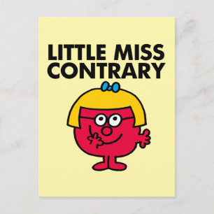 Little Miss Contrary Postkarte