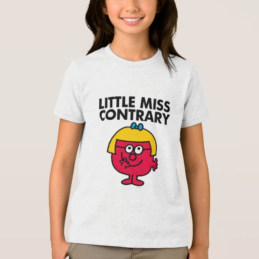 Little Miss Contrary Tri-Blend Shirt (Vorderseite)