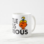 Little Miss Curious | Schwarze Schrift Kaffeetasse (VorderseiteRechts)