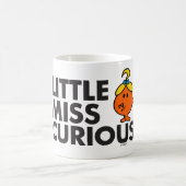 Little Miss Curious | Schwarze Schrift Kaffeetasse (Mittel)