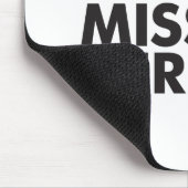 Little Miss Curious | Schwarze Schrift Mousepad (Ecke)