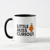 Little Miss Curious | Schwarze Schrift Tasse (Links)
