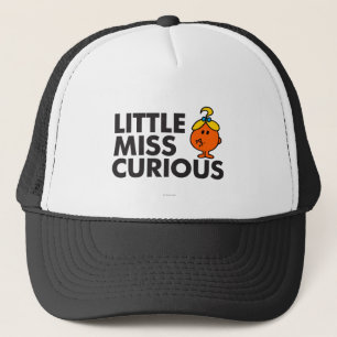 Little Miss Curious Schwarze Schrift Truckerkappe