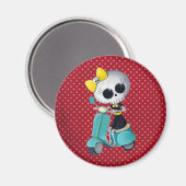 Little Miss Death auf Scooter Magnet (Vorderseite/Rückseite)