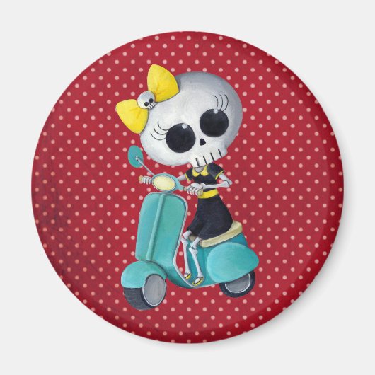 Little Miss Death auf Scooter Magnet (Vorne)