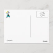 Little Miss Death auf Scooter Postkarte (Rückseite)