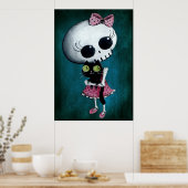 Little Miss Death - Halloween Beauty Poster (Küche)