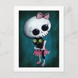 Little Miss Death - Halloween Beauty Postkarte